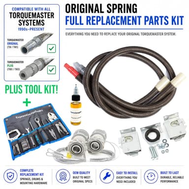 Wayne Dalton TorqueMaster Original Spring Full Replacement Kit with Tools & Lubricant