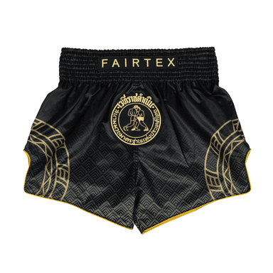 Fairtex x Rajadamnern Muay Thai Shorts - Black/Gold BS-RAJ02