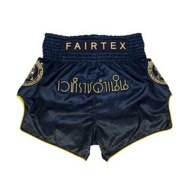 Fairtex x Rajadamnern Muay Thai Shorts - Blue/Gold BS-RAJ03