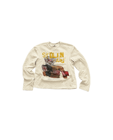 CREAM STOLEN ART LONG SLEEVE