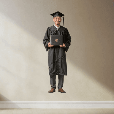 Custom - Graduation Die-Cut RealBig - Reusable Vinyl Wall Decal