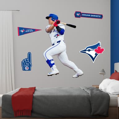 Kazuma Okamoto - RealBig Collection - Official MLB - Toronto Blue Jays - Reusable Vinyl Wall Decals