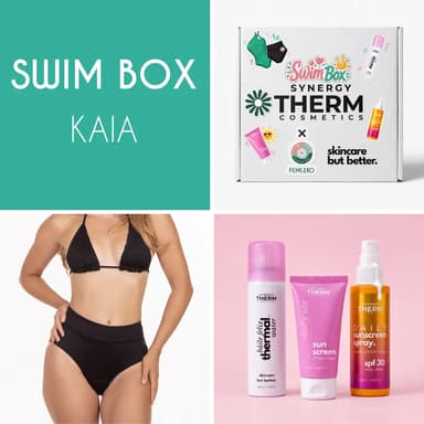 Synergy Therm × Femi.Eko Swim Box Kaia | Slip menstrual de înot + Protecție solară
