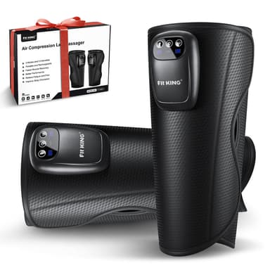 FIT KING Cordless Leg Massager, Calf Massager for Circulation with 3 Modes 3 Intensities for On-the-Go Relief FSA/HSA Eligible