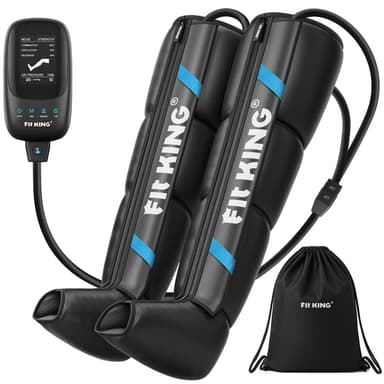 FIT KING Air Compression Recovery System, Calf &Thigh& Foot Air Massage Boots, for Blood Circulation and Fast Recovery FSA/HSA Eligible