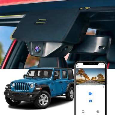 FITCAMX Dash Cam for Jeep Wrangler 2021-2026