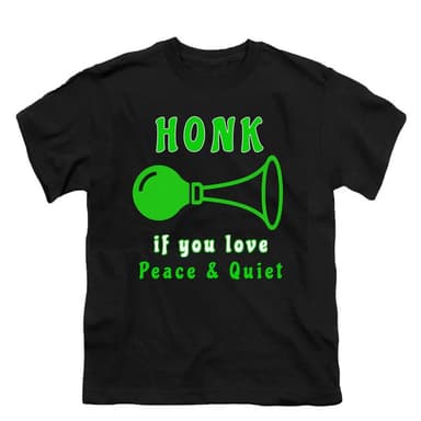 Honk if You Love Peace and Quiet Kids T-Shirt