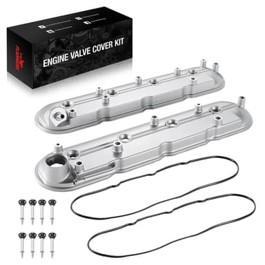 Flashark Aluminum Valve Cover Set with Gaskets & Bolts for GM LS V8 4.8L–6.2L