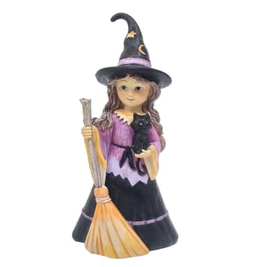 Witch and Broom - Terrarium Decoration