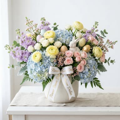 Elegant Pastel Easter Table Centerpiece