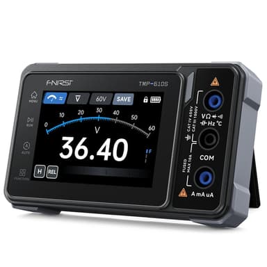FNIRSI® TMP-610S 3-in-1 Digital Multimeter DSO DDS Generator 60,000 Counts TRMS Bluetooth App Sync