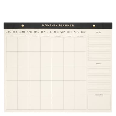 12 Month Calendar Blotter