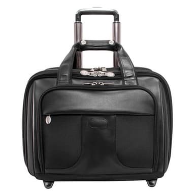 Chicago Nylon Detachable Wheeled Laptop Case Black