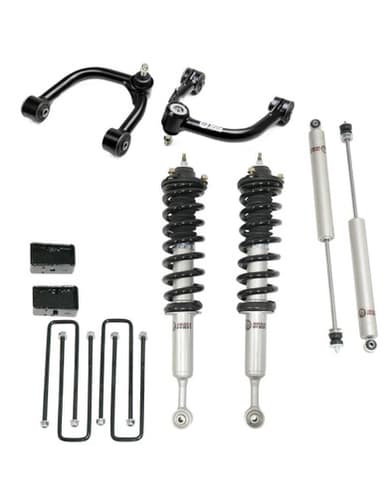 Front 3.5" Lift Struts w/ Rear 3" Blocks, Shocks, and Front Upper Control Arms #FO-T801-35-KIT+FO-T701FU