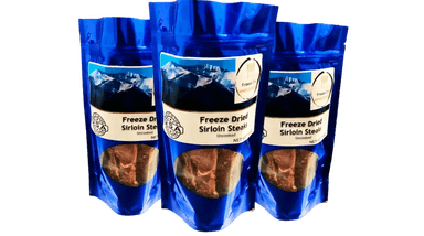 Freeze Dried Uncooked Sirloin Steaks (3 Packages)