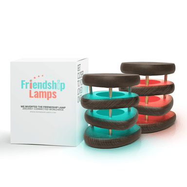 Mid-Century Design Friendship Lamp — Kona / Gold Finish | Retro Wi-Fi Touch Lamp for Connection