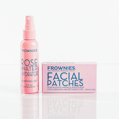Bundle - Forehead & Between Eyes Wrinkle Patches with Rose Water Spray