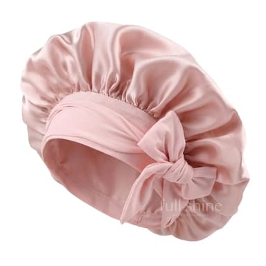 FullShine Silk Sleep Cap with Elastic Drawstring