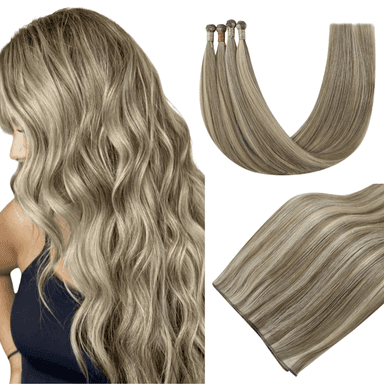 [US Only] Virgin Genius Weft Hair Extensions Blonde Highlights #P8/60