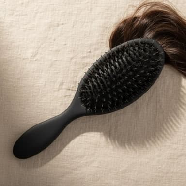 Boar Bristle Air Cushion Hair Brush - Scalp Massage & Detangling