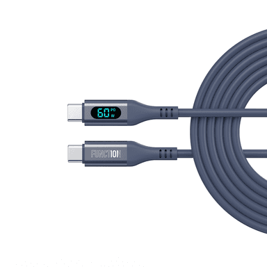 60W SMART CABLE USB-C TO USB-C WITH DIGITAL DISPLAY (1.5M)