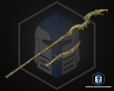 Skyrim Dragon Priest Staff and Dagger - 3D Print Files