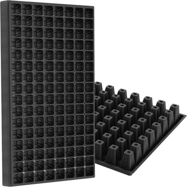 Gardzen 10 Pack 128 Cell Seed Starter Trays