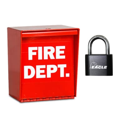 Eagle Fire Department Box EFB-2000 with Combination Padlock EG718