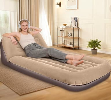 GeerTop Inflatable Couch with Adjustable Backrest