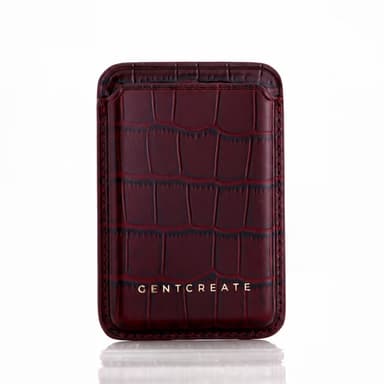 Leather MagSafe Wallet Croco Glossy