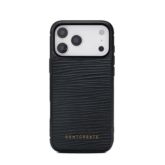 Leather iPhone Case Wave Pattern