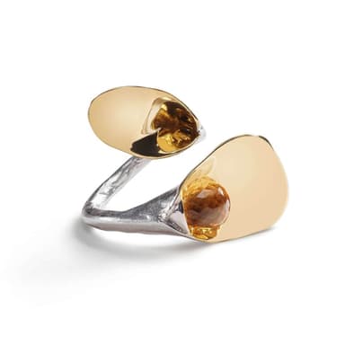 Prisca Limited Edition Sterling Silver Ring with Citrine