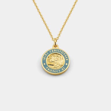 Medium - Gold / Baby Blue