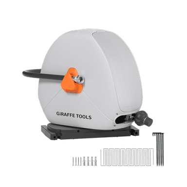 Ground-Mounted Retractable Irrigation Hose Reel -5/8 in-79ft
