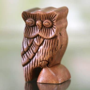 Owl Theme Wood Puzzle Box - The Owl's Secret