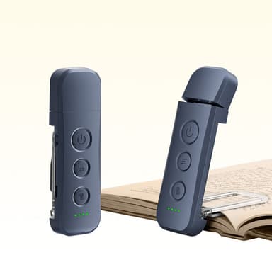Glocusent Pro Max 12 LED Bookmark Style Reading Light Add Travel Lock