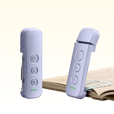 Glocusent Pro Max 12 LED Bookmark Style Reading Light Add Travel Lock