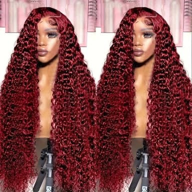 Fashionable Wine Red Curly Hair Wig