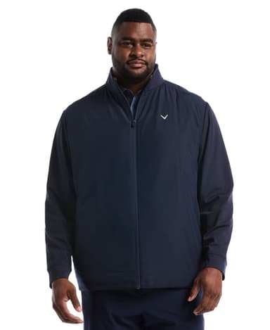 Big & Tall Insulated Mixed Media Full Zip Jacket
