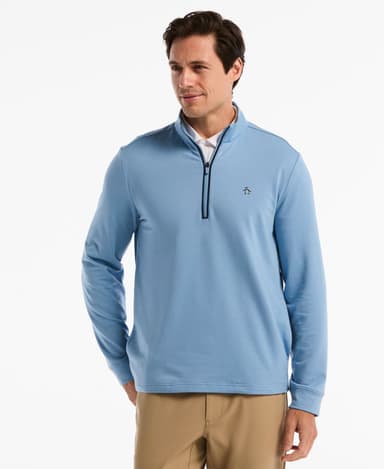 Men's French Terry Quarter Zip Earl Pull-Over