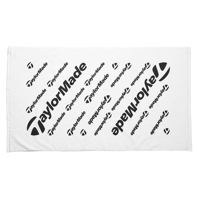 TaylorMade Tour Golf Towel - White 24" X 42" - New