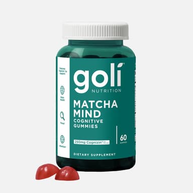 Goli Nutrition Matcha Mind Gummies | Unit = Case of 24 FAIRE
