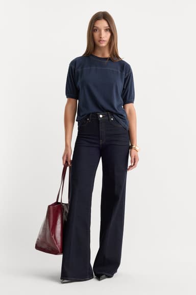 GOOD WAIST PALAZZO JEANS | RINSE