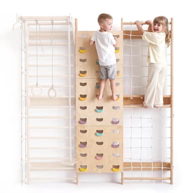 Swedish Wall Extension: Climbing Wall & Net