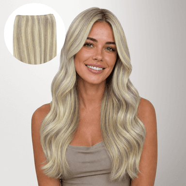 Ash Blonde Highlights (17A/60A) Thick Genius Tape Weft Hair Extensions 100-120g