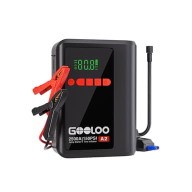 GOOLOO A2 2500A Supersafe Jump Starter with Air Compressor