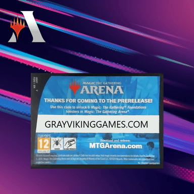 Foundations Prerelease Pack Code - 6 Boosters (max 1)