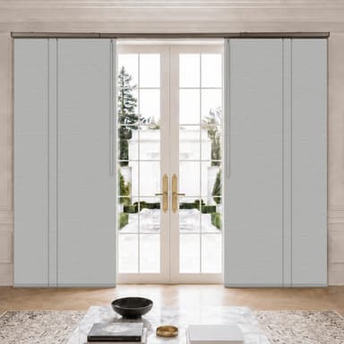 Graywind Manual Blackout Panel Track Blinds | Premium Fabric