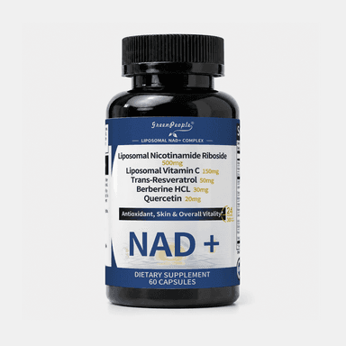 Liposomal NAD+ Complex | 500mg NR + Resveratrol | 60 Capsules