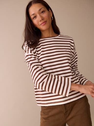 Easy LS Stripe Top